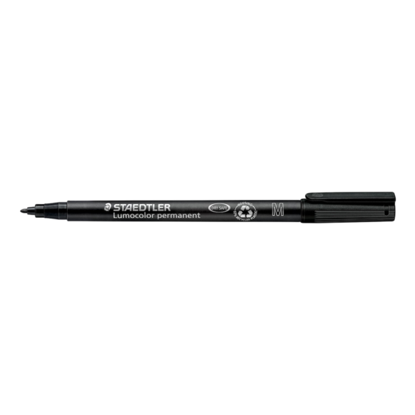 Staedtler 317 Lumocolor Permanent Marker Pen 1.0mm Medium Black