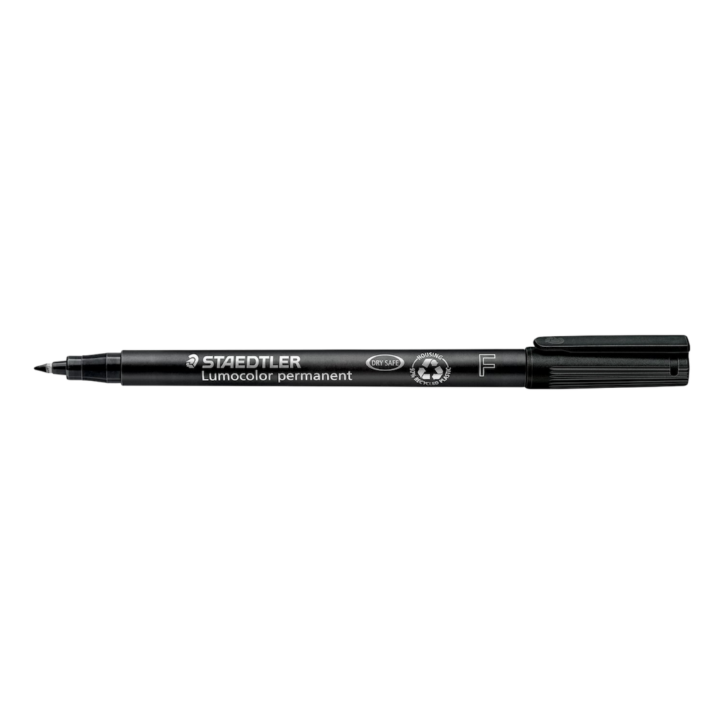 Staedtler 318 Lumocolor Permanent Marker Pen 0.6mm Fine Black