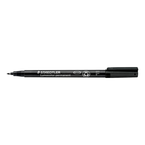 Staedtler 318 Lumocolor Permanent Marker Pen 0.6mm Fine Black